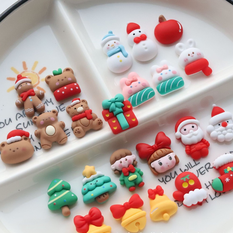 Charm  slime/  Trang Trí Hình Chủ Đề Noel Năm 2023  - Giá 1 charm