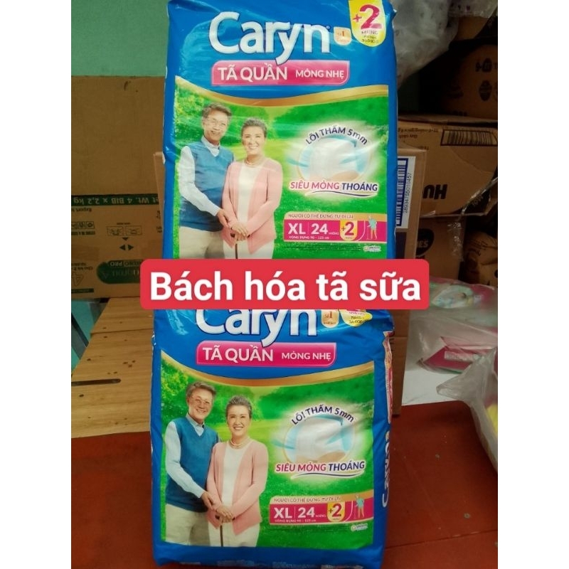 Tã quần người lớn Caryn XL 24 +2 miếng siêu thấm vòng hong 90