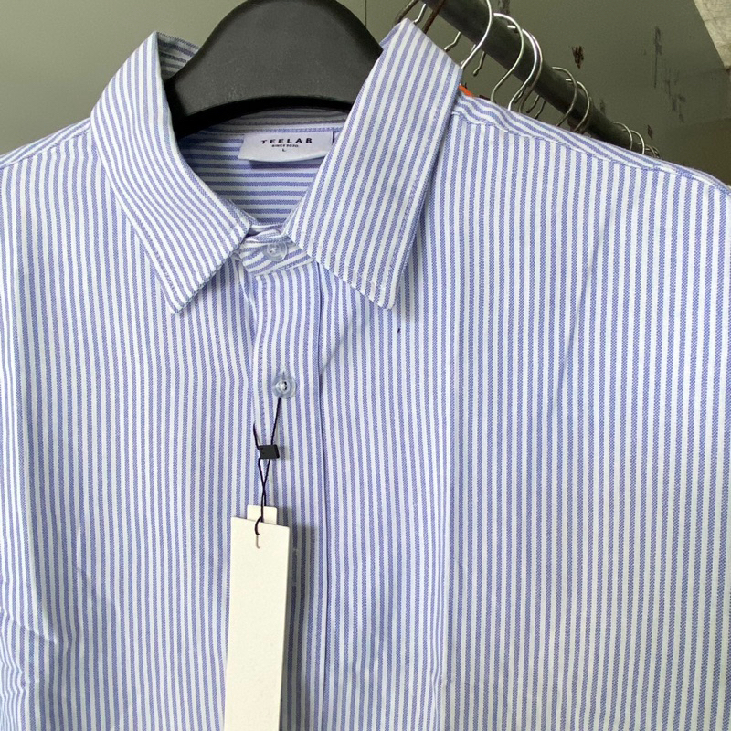 Áo Sơ Mi Teelab Sọc Xanh Tay Dài