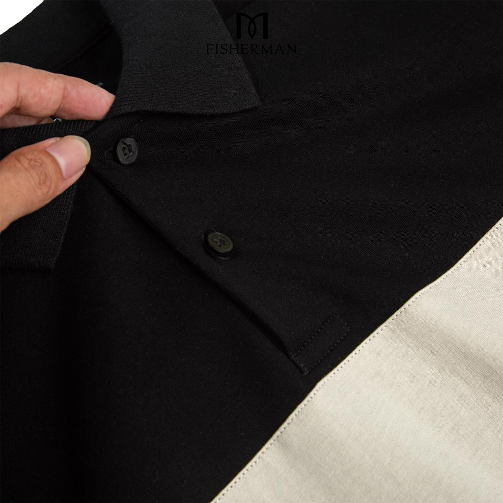 Áo polo nam local brand chất liệu COTTON SINGLE giữ form tốt phối 3 khoang màu trẻ trung năng động FM-02  Fisherman
