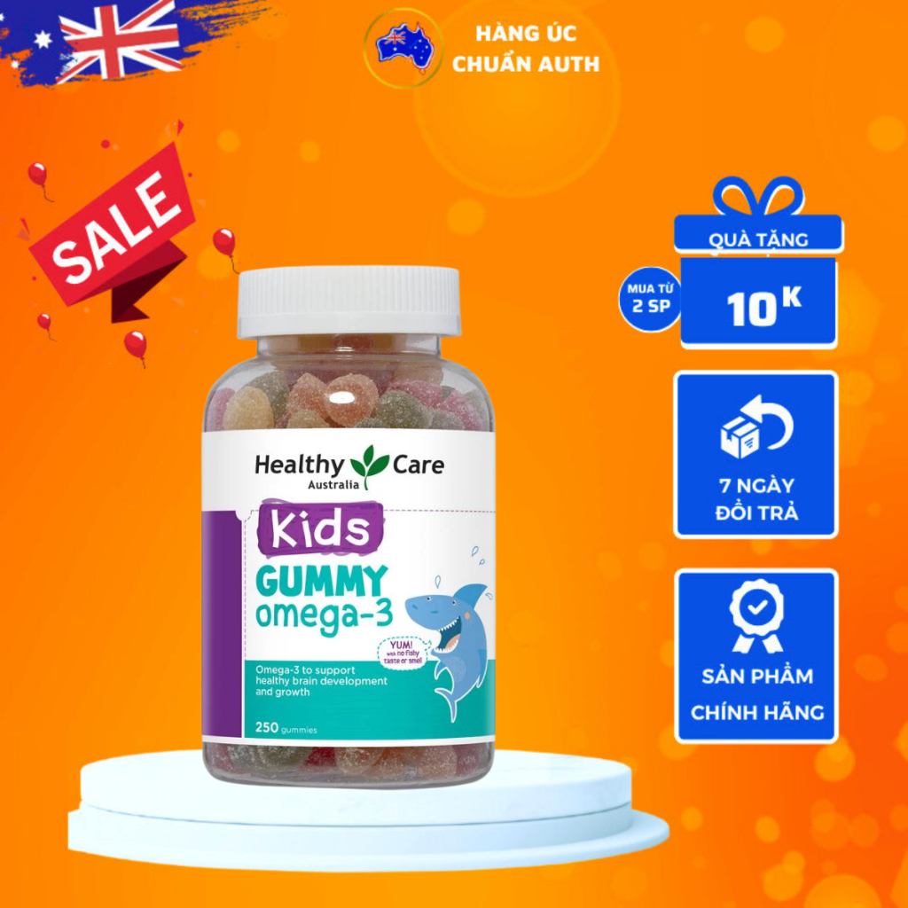 Kẹo Omega 3 cho bé Healthy Care Gummy Omega 3 250 viên