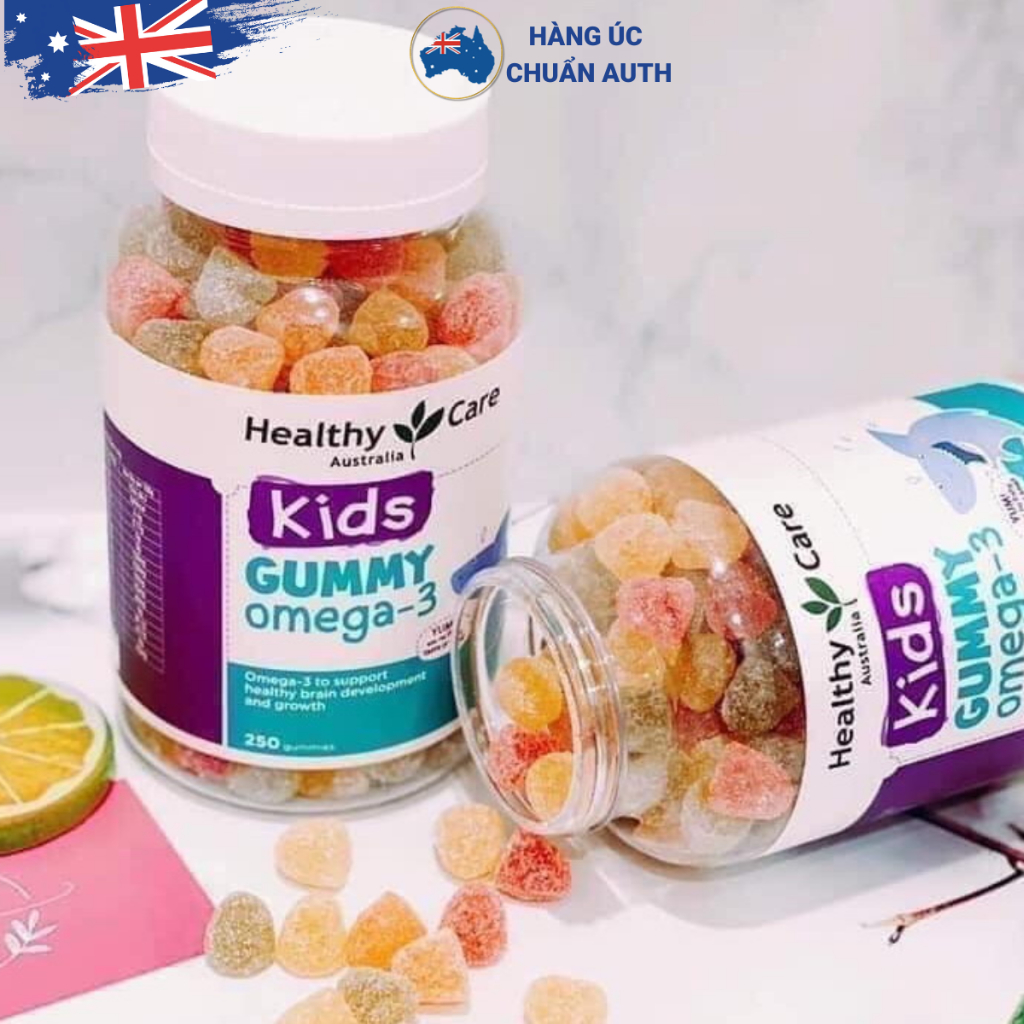 Kẹo Omega 3 cho bé Healthy Care Gummy Omega 3 250 viên