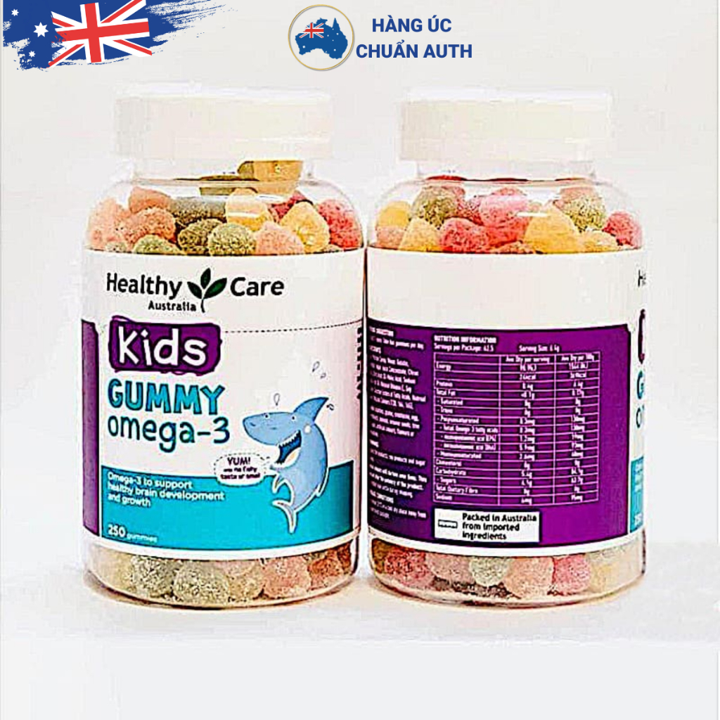 Kẹo Omega 3 cho bé Healthy Care Gummy Omega 3 250 viên