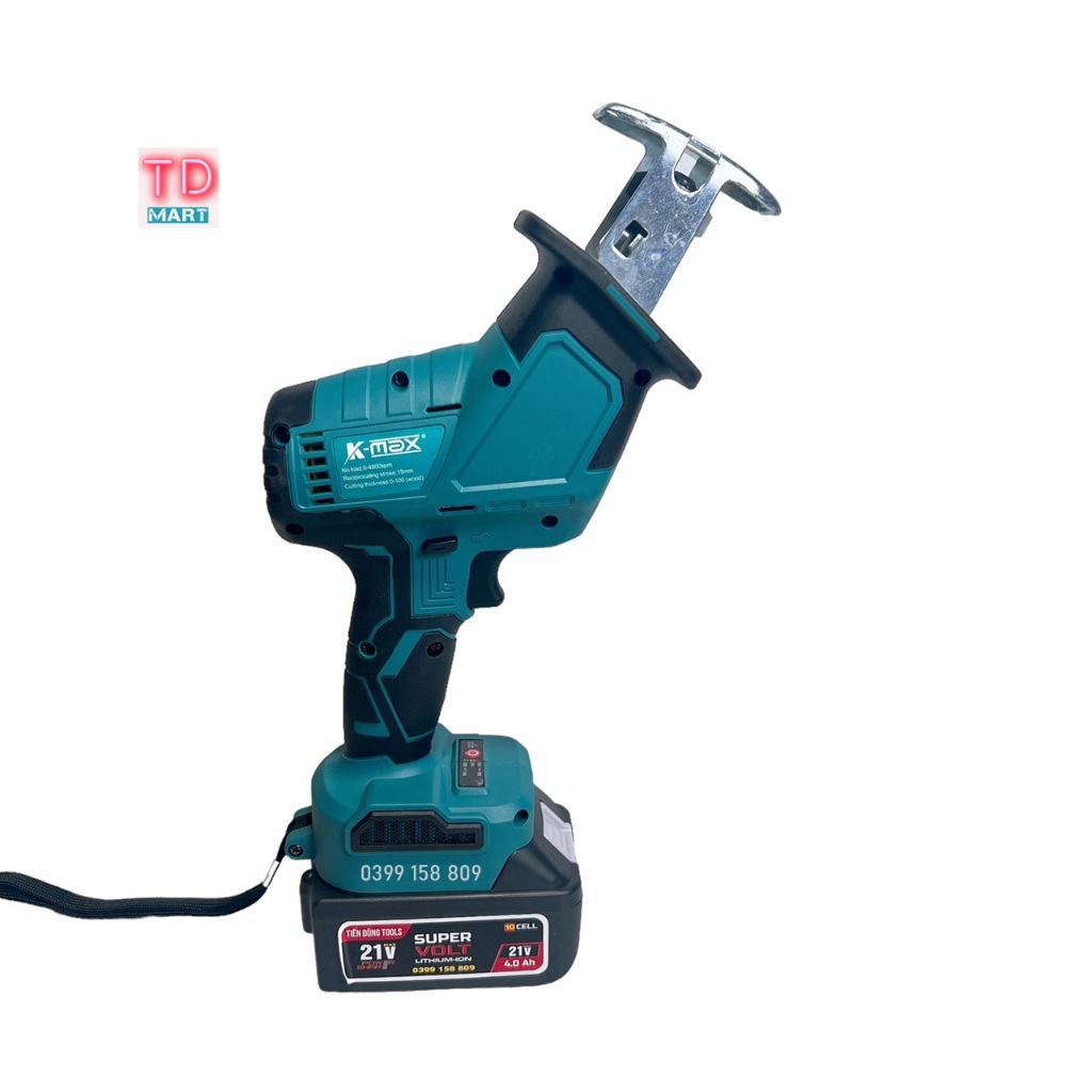 Thân Máy Cưa Kiếm K-max Không Chổi Than 2 Tốc Độ Chân Pin Phổ Thông