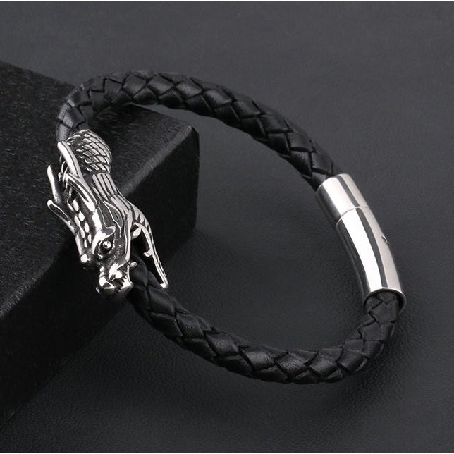 Vòng tay nam nữ dây rút Clancy thời trang Basic Merin Accessories Màu Đen Chất Liệu Titan Bền Bỉ