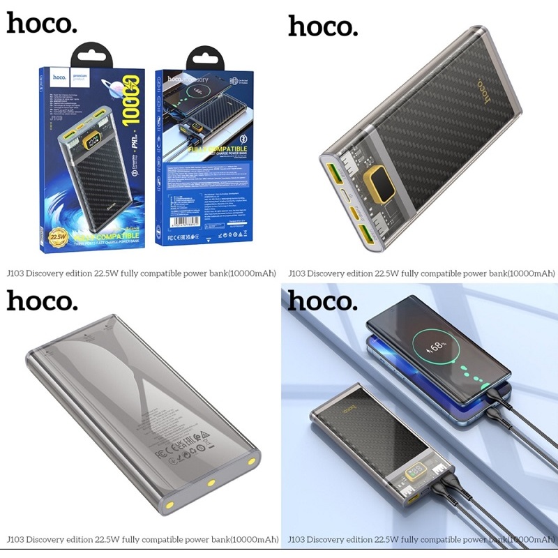 Pin sạc dự phòng J103 Discovery edition 22.5W 10000mAh; 20000mah