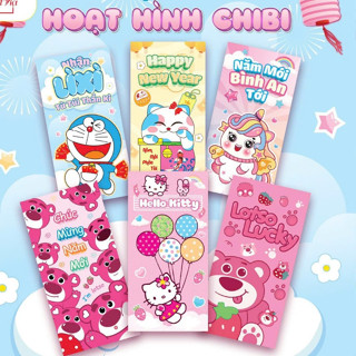   DEAL 1K  20 CÁI bao lì xì siêu cute dễ thương -lì xì Chipi -Lì Xì TẾT 