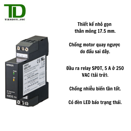 Rơ le bảo vệ pha K8DS-PH1 OMRON