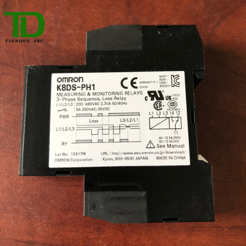 Rơ le bảo vệ pha K8DS-PH1 OMRON