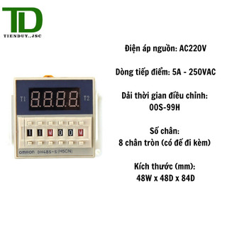 Rơ le thời gian DH48S (đã bao gồm đế)