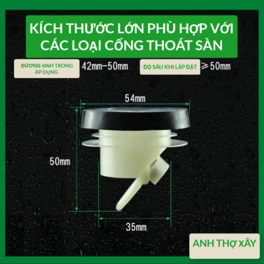Bộ Nắp Thoát Sàn Ngăn Mùi Hôi Cống