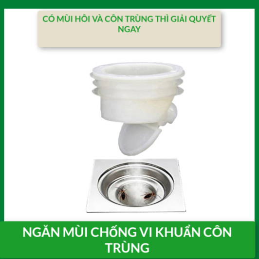 Bộ Nắp Thoát Sàn Ngăn Mùi Hôi Cống