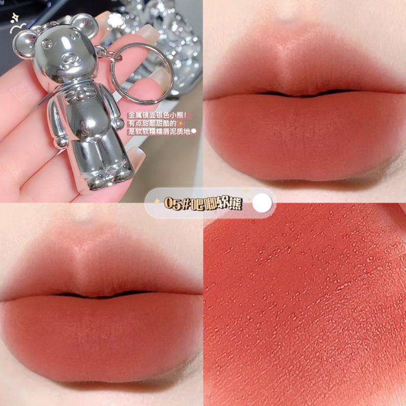 Son Kem Lì Móc Khoá Bearbrick ZVEV Mềm Mịn Lâu Trôi