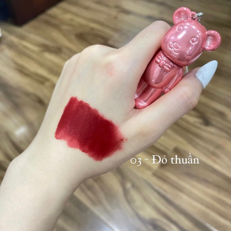 Son Kem Lì Móc Khoá Bearbrick ZVEV Mềm Mịn Lâu Trôi