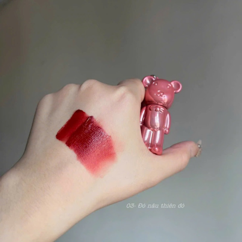 Son Kem Lì Móc Khoá Bearbrick ZVEV Mềm Mịn Lâu Trôi