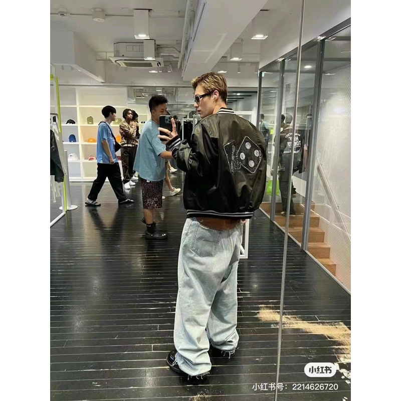 Áo khoác Bomber Stu22y Unisex trần bông