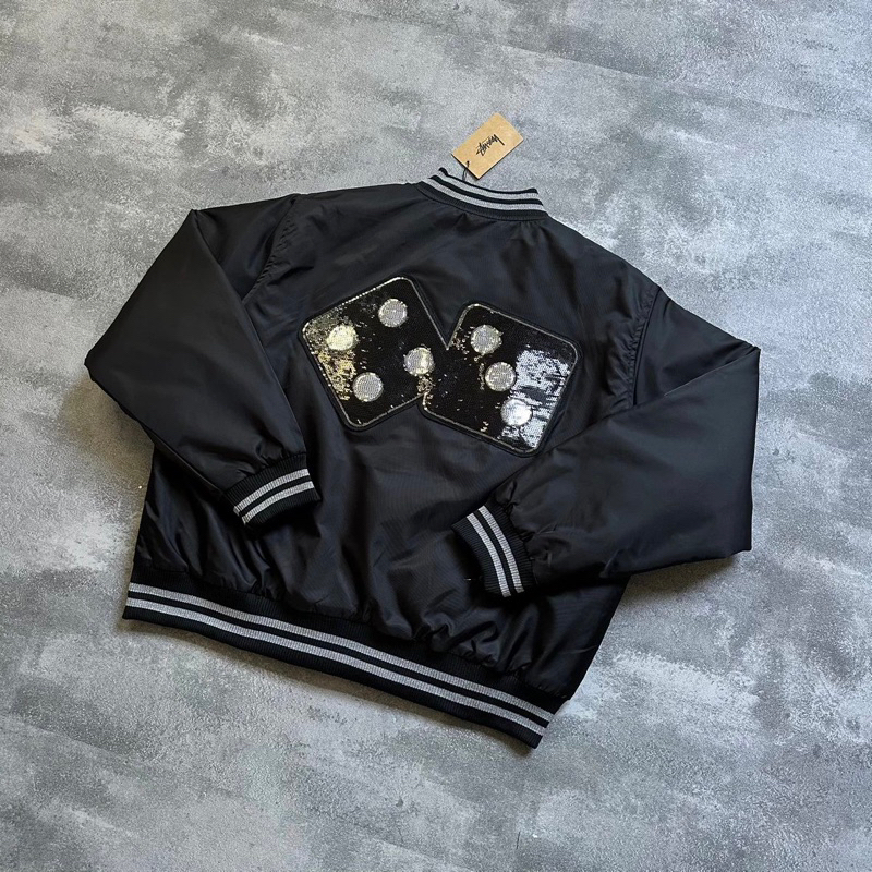Áo khoác Bomber Stu22y Unisex trần bông