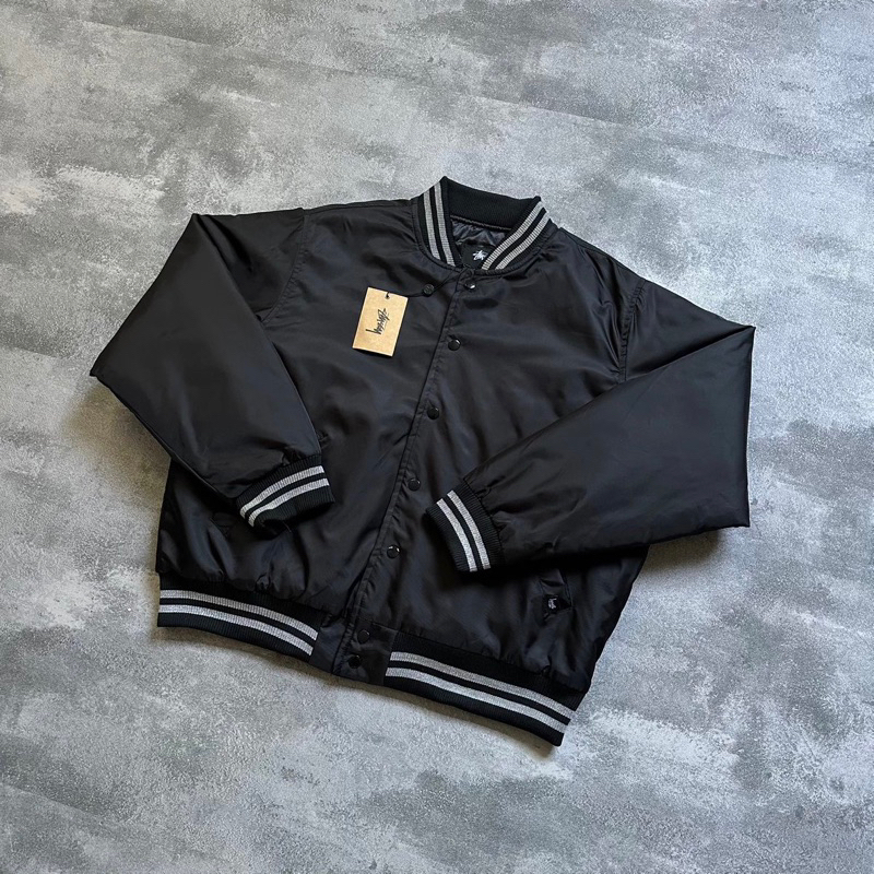 Áo khoác Bomber Stu22y Unisex trần bông