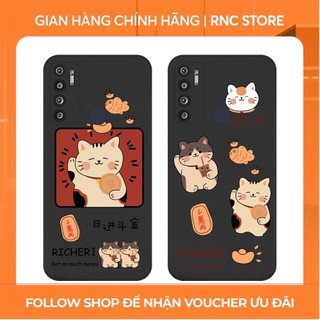 Ốp lưng Vsmart Joy 3/Joy 4/Bee 3/Star 3/Aris/....dẻo đen viền bảo vệ camera hình Mèo tài lộc