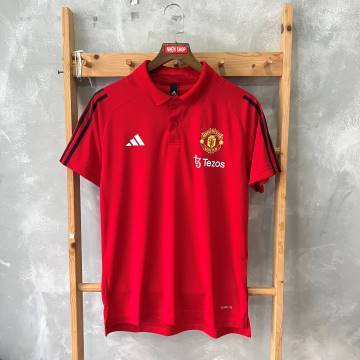 ÁO THUN POLO THỜI TRANG THỂ THAO CLB MU 2023/24 SỌC VAI