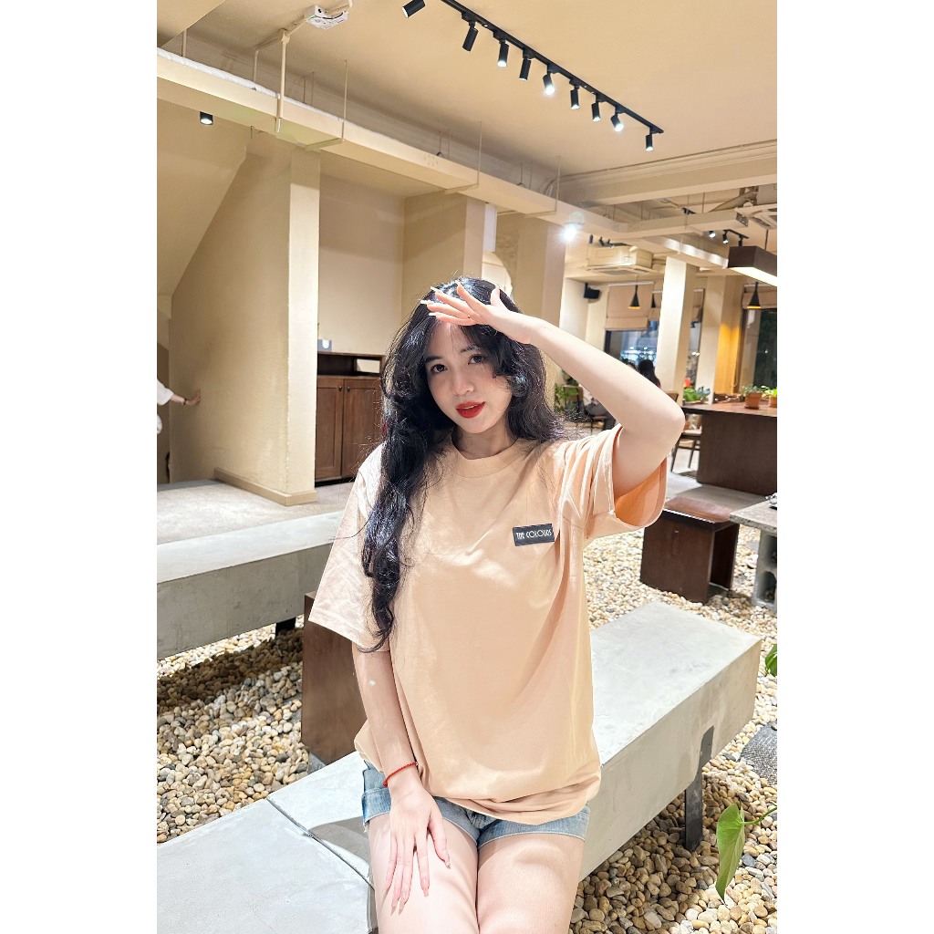 Áo thun nam nữ TRƠN -TAG NGỰC  local, phom Unisex The Colours Basic, cotton 2c cực thoáng mát,thoải mái,năng động