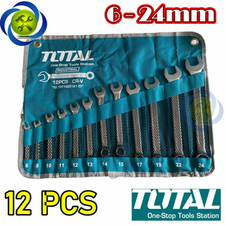 Bộ cờ lê vòng miệng 12 chi tiết total tht1022121
