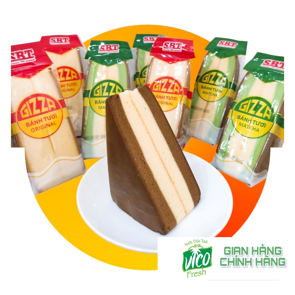 Bánh bông lan tam giác 3 vị SBT 90gr  - Ăn vặt, ăn sáng, bữa phụ