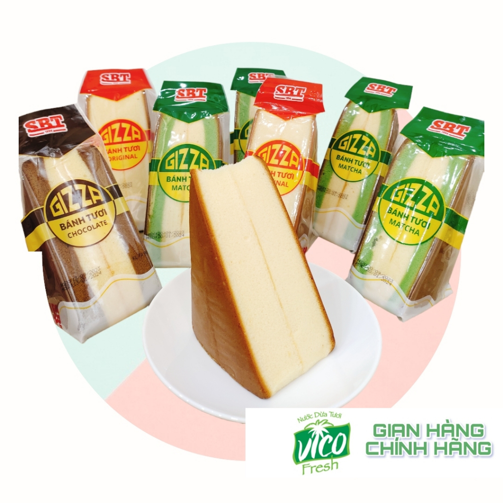 Bánh bông lan tam giác 3 vị SBT 90gr  - Ăn vặt, ăn sáng, bữa phụ