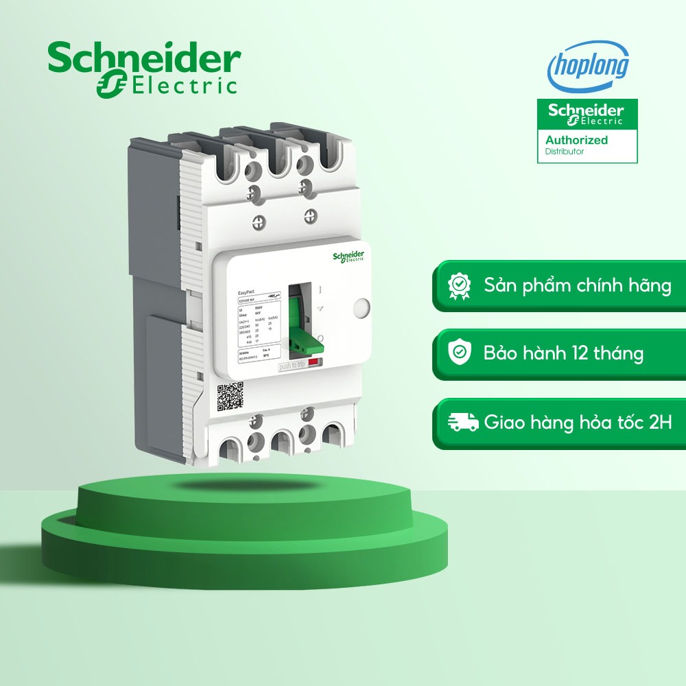 Cầu dao tự động dạng khối MCCB dòng EasyPact EZS100E 3-4 phase  Schneider - 380/415V - 100A-125A-160