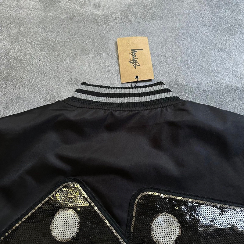 Áo khoác Bomber Stu22y Unisex trần bông