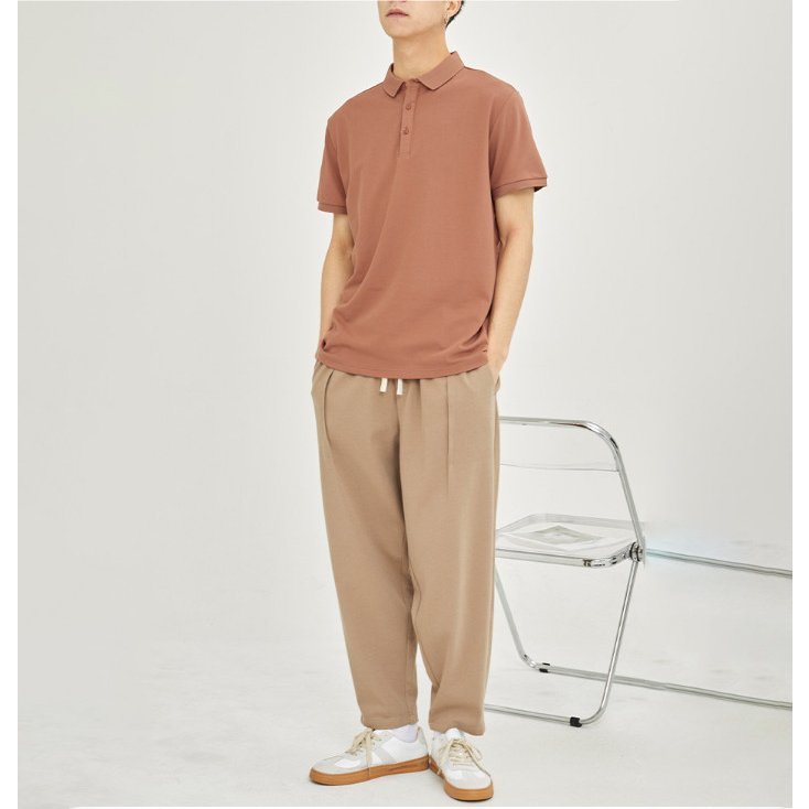 Áo polo trơn phong cách công sở hàn quốc co giãn đẹp