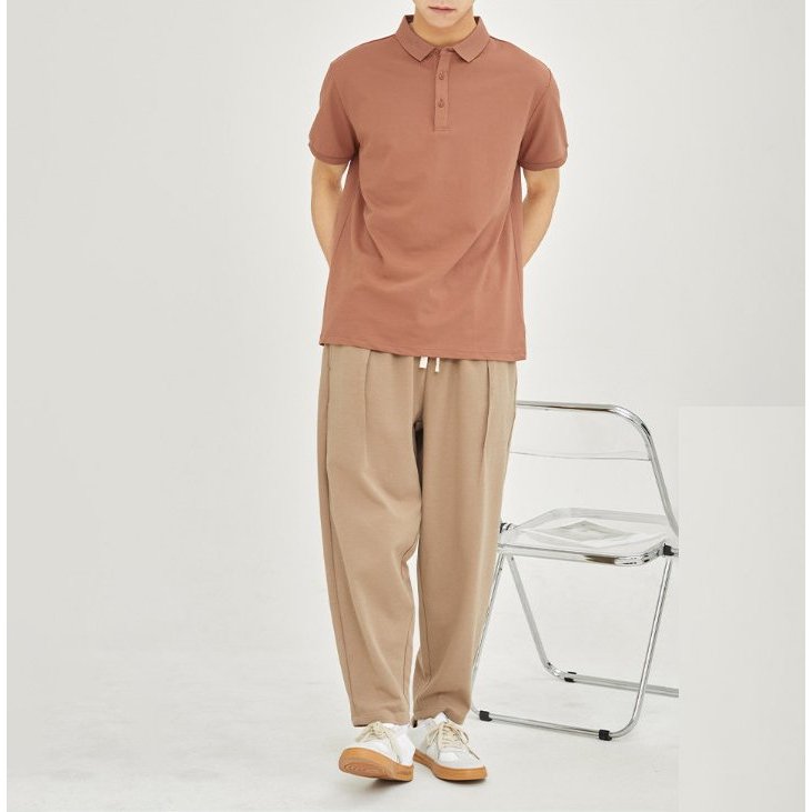 Áo polo trơn phong cách công sở hàn quốc co giãn đẹp