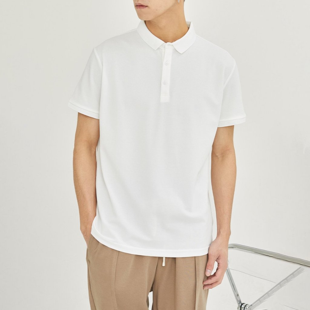 Áo polo trơn phong cách công sở hàn quốc co giãn đẹp