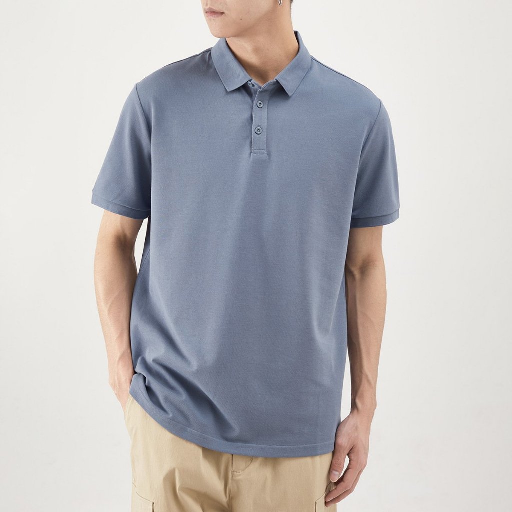 Áo polo trơn phong cách công sở hàn quốc co giãn đẹp