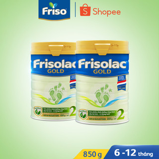 Combo 2 lon sữa bột frisolac gold 2 850g/lon