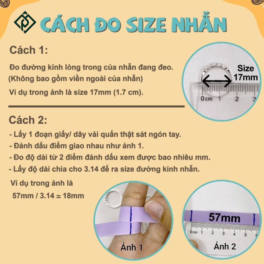 Nhẫn bạc nữ Phuc Minh Jewelry đính đá nhỏ đơn giản xinh xắn