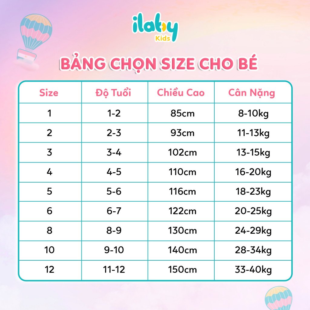Quần legging cho bé gái ILABY ống loe chất liệu thun cotton co dãn 4 chiều, 3 màu cho bé 10-35kg