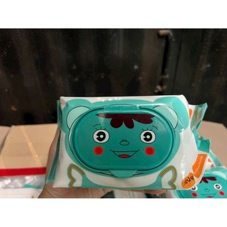 Combo 2 khăn giấy ướt baby wipes bịch to nặng 600gr