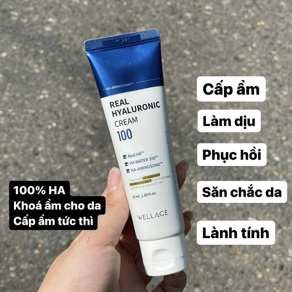 Kem dưỡng ẩm Wellage Real Hyaluronic Cream 100 50ml