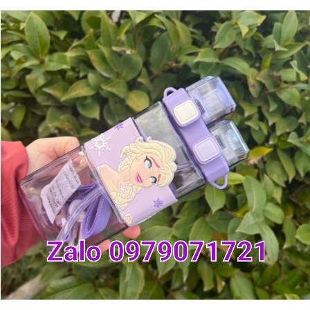Bình Nước Đôi 520ML Hoạt Hình Disney Nhiều Mẫu Dễ Thương