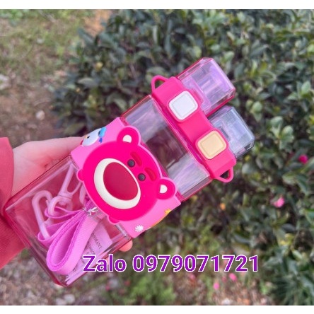 Bình Nước Đôi 520ML Hoạt Hình Disney Nhiều Mẫu Dễ Thương