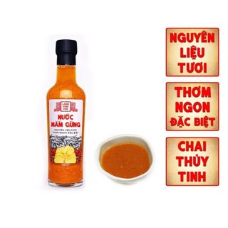 Nước mắm gừng cao cấp làng chài xưa, chai thủy tinh 300gr
