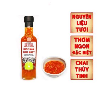 Nước mắm chua ngọt pha sẵn cao cấp làng chài xưa, chai thủy tinh 300gr