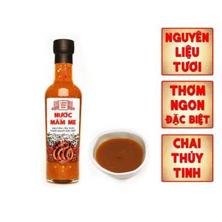 Nước mắm me pha sẵn cao cấp làng chài xưa, chai thủy tinh 300gr