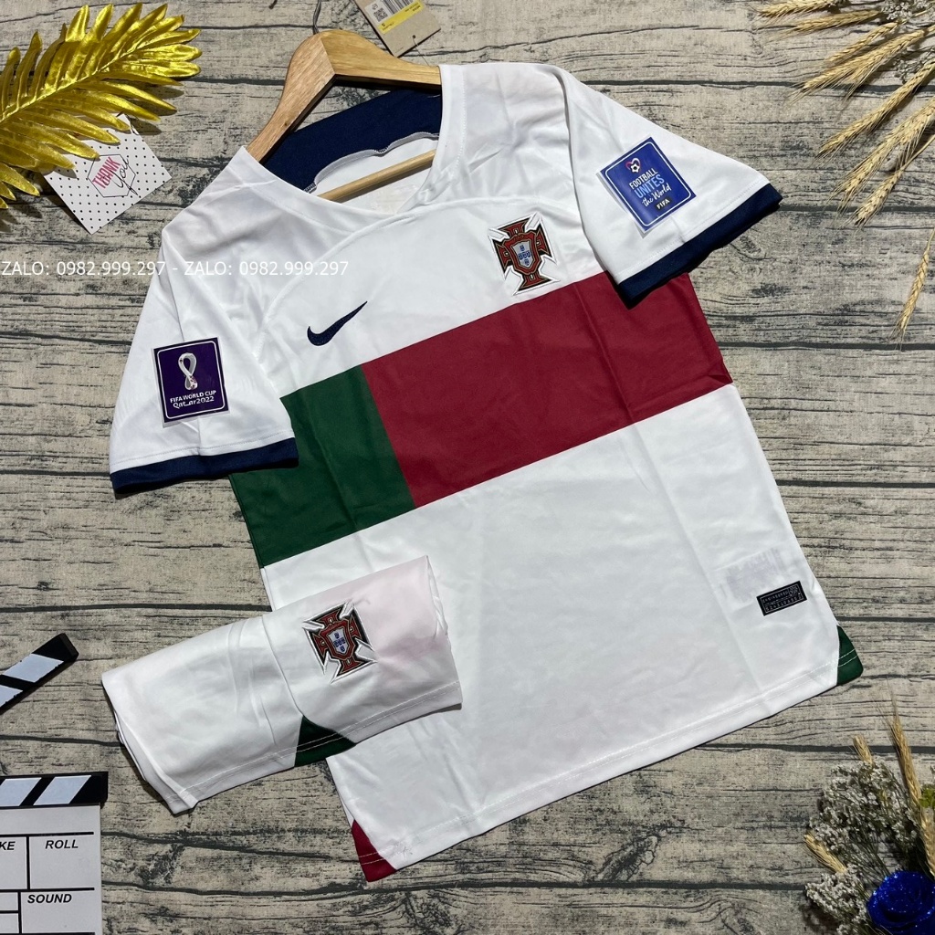 Bộ Quần Áo bóng đá Đội Tuyển Bồ Đào Nha Sân Khách 2022 - Hàng Thái Chuẩn thi đấu