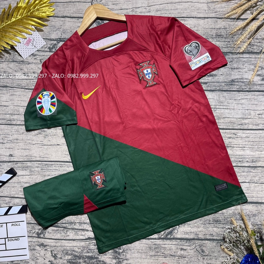 Bộ Quần Áo bóng đá Đội Tuyển Bồ Đào Nha Sân Khách 2022 - Hàng Thái Chuẩn thi đấu
