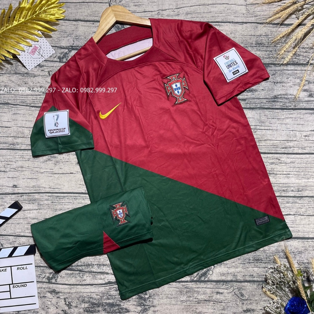 Bộ Quần Áo bóng đá Đội Tuyển Bồ Đào Nha Sân Khách 2022 - Hàng Thái Chuẩn thi đấu