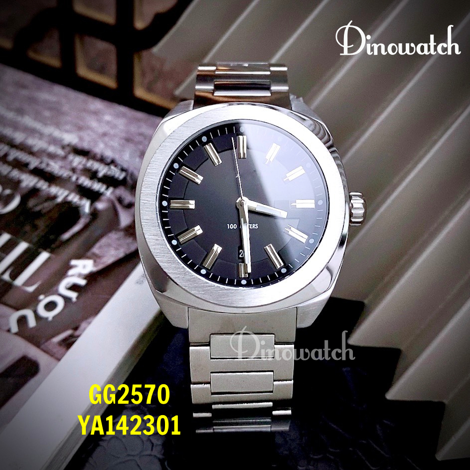 Đồng Hồ Nam GG2570 guchi YA142301 Silver, Size 41mm