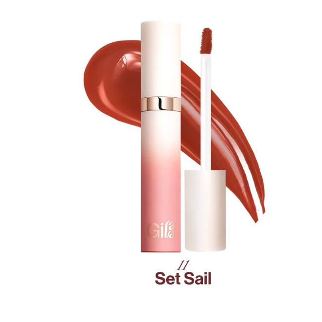 Son Kem Lì Gilaa Glamrr Q Long Wear Lip Cream Fullsize Tặng Cọ Môi