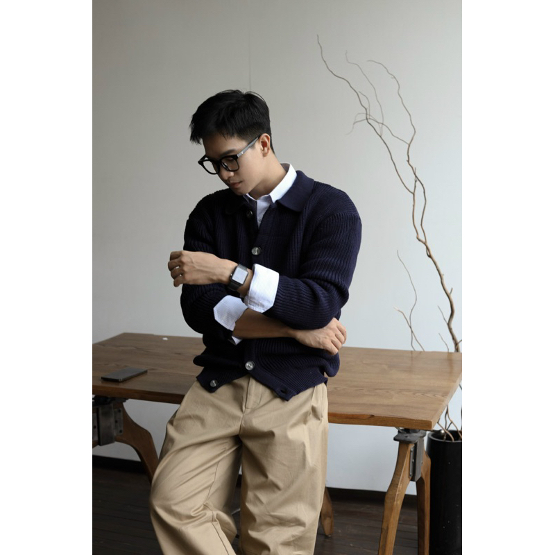 Áo khoác len cardigan BAZALEN chất len dày dặn